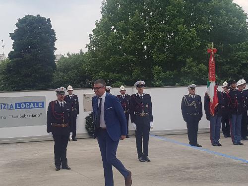 In primo piano l'assessore regionale alla Sicurezza, Pierpaolo Roberti.