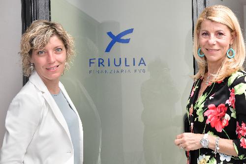 L'assessore regionale alle Finanze, Barbara Zilli (a sinistra), con la presidente di Friulia Spa, Fedrica Seganti
