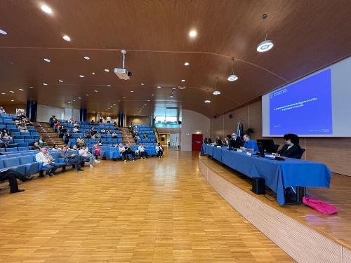 L'incontro illustrativo del nuovo portale sull'invecchiamento attivo in Friuli Venezia Giulia all'auditorium A. Comelli della sede della Regione a Udine