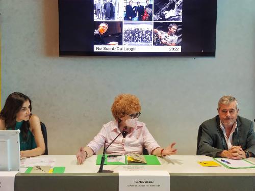 L'assessore Gibelli alla presentazione del festival "Nei suoni dei luoghi"