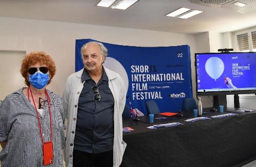 L’assessore alla Cultura Tiziana Gibelli insieme al direttore di ShorTS International Film Festival Maurizio di Rienzo.