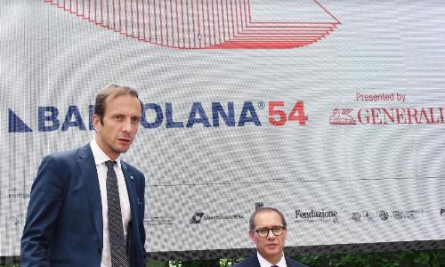 L'intervento del governatore Massimilano Fedriga nel corso della presentazione dell’edizione 2022 della Barcolana. 