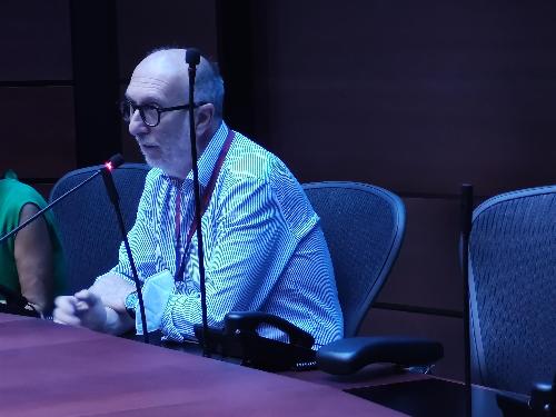 Il vicegovernatore con delega alla Salute del Friuli Venezia Giulia Riccardo Riccardi durante l'incontro con le organizzazioni sindacali della dirigenza area sanità e comparto sanità.