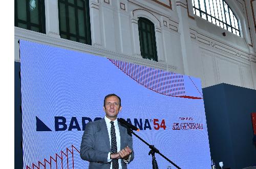 L'intervento del governatore del Friuli Venezia Giulia Massimiliano Fedriga alla conferenza stampa di presentazione della 54. edizione della Barcolana