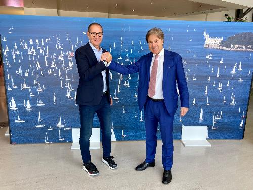 L'assessore Bini e il presidente della Svbg Gialuz