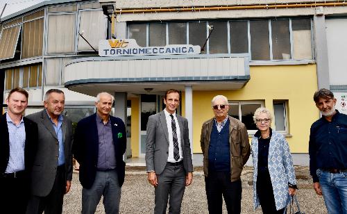 La visita del Governatore Fedriga alla Vit torniomeccanica di Cordovado