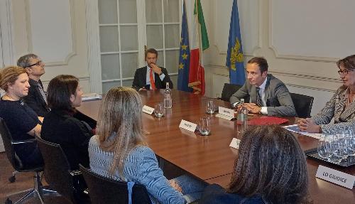 Il governatore con gli Esperti distaccati Fvg