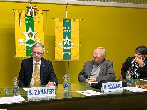 L'assessore regionale alle Risorse agricole, Stefano Zannier, alla presentazione del 49° convegno regionale dei Maestri del Lavoro del Friuli Venezia Giulia.