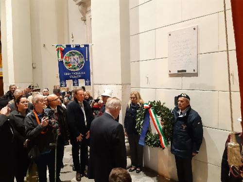 L'assessore Fabio Scoccimarro alle celebrazioni della Lega nazionale a Trieste in memoria dei Caduti 