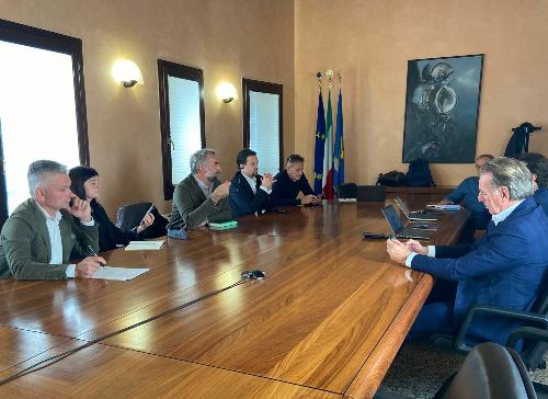 L'incontro svoltosi oggi a Pordenone tra l'assessore regionale all'Ambiente Fabio Scoccimarro e i sindaci della Valcellina