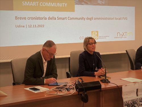 L’assessore regionale alle Finanze Barbara Zilli al primo incontro annuale della smart community di Cantiere Friuli