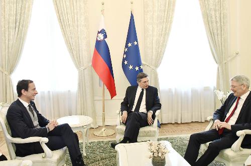 Fedriga, Pahor e Kaiser a colloquio nel palazzo presidenziale di Lubiana