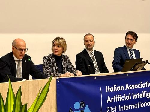 L'assessore regionale alle Finanze, Barbara Zilli, durante la ventunesima edizione dell'international conference of the italian association for artificial intelligence.