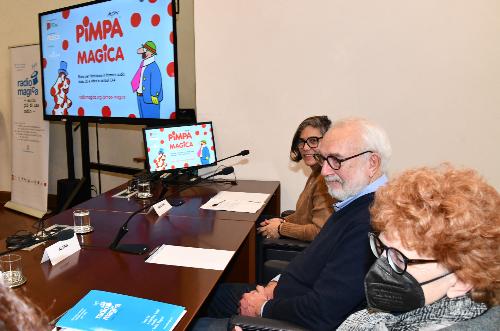 Un momento della presentazione del progetto Pimpa Magica