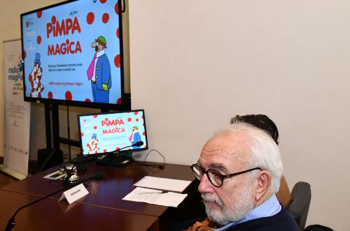 Un momento della presentazione del progetto Pimpa Magica