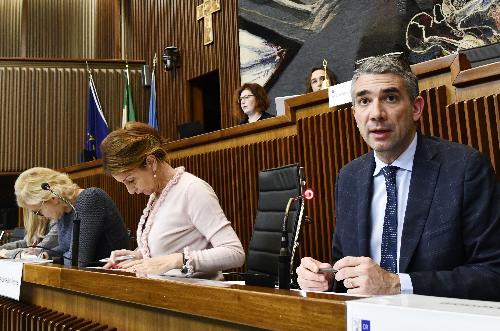 L'assessore regionale alle Autonomie locali, Pierpaolo Roberti, oggi in IV Commissione permanente.