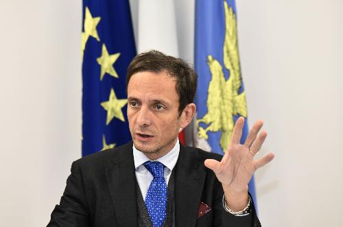 Il governatore del Friuli Venezia Giulia Massimiliano Fedriga