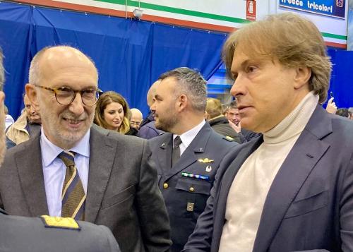 Il vicegovernatore Riccardi e l'assessore Bini alla presentazione della formazione 2023 della Pan