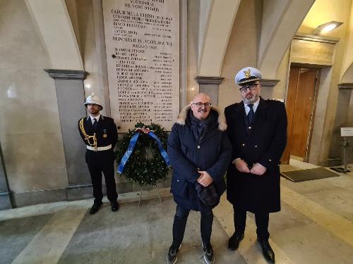 L'assessore Callari con il comandante della Polizia locale di Gorizia Marco Muzzatti