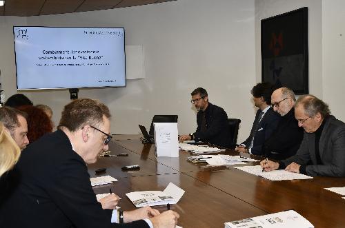 Il tavolo di presentazione del Bando welfare di comunità 2023 di Fondazione Friuli 