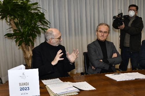 Il vicegovernatore, Riccardi, e il presidente di Fondazione Friuli, Morandini