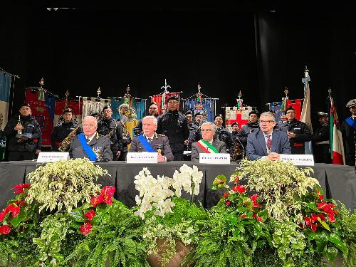 L'assessore Pierpaolo Roberti interviene alla cerimonia civile per la ricorrenza di San Sebastiano nell'Auditorium del Centro culturale delle Grazie a Udine