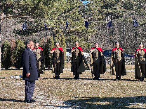 Il presidente del Senato Ignazio La Russa al Monumento nazionale della foiba di Basovizza