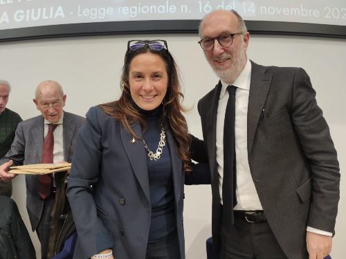 Il vicegovernatore Riccardo Riccardi assieme al ministro Alessandra Locatelli