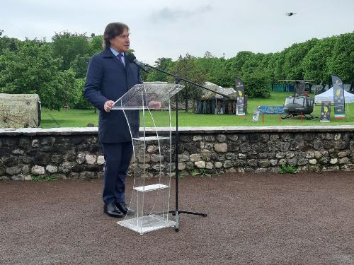 L'intervento dell'assessore regionale alle Attività produttive e turismo, Sergio Emidio Bini - Udine 12 maggio 2023