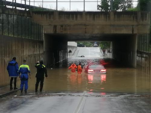 I volontari della Protezione civile del Friuli Venezia Giulia partiti per prestare soccorso alla popolazione dell'Emilia-Romagna colpita dell'alluvione.