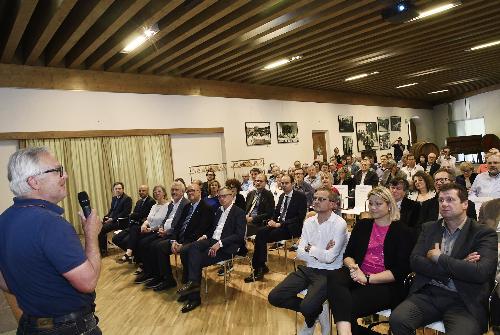 Un momento dell'incontro organizzato a Dolegna del Collio durante la "Settimana della bonifica"