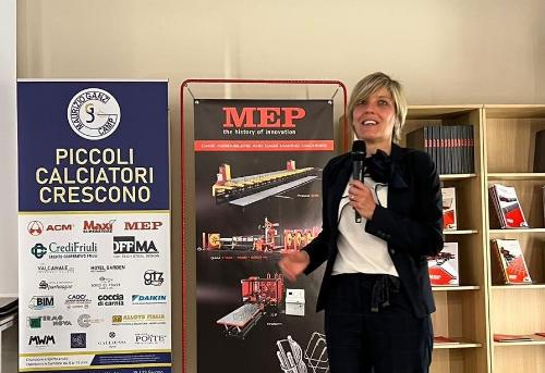 L'assessore regionale alle Finanze Barbara Zilli  alla presentazione del Maurizio Ganz Camp