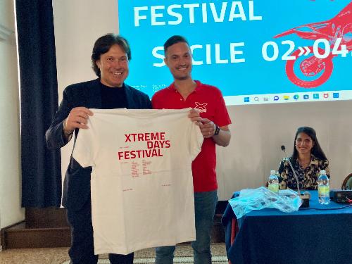 L'assessore Sergio Emidio Bini alla presentazione dell'ottava edizione di Xtreme Days, il Festival degli sport estremi, che si è tenuta a Sacile