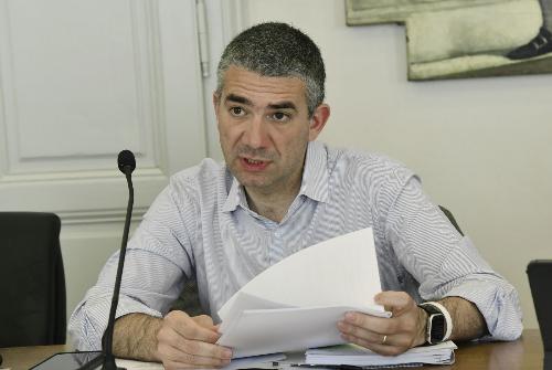 L'assessore regionale alle Autonomie locali Pierpaolo Roberti nella seduta di Giunta di oggi