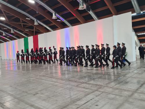 La cerimonia per il 209° annuale di Fondazione dell'Arma dei Carabinieri a Martignacco.