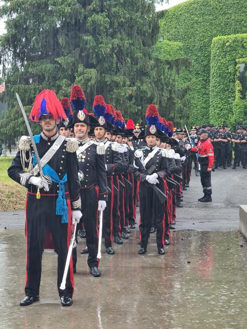 La cerimonia per il 209° annuale di Fondazione dell'Arma dei Carabinieri a Martignacco.