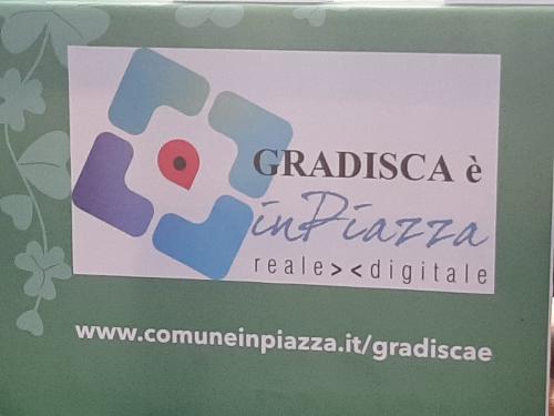 Il manifesto del portale realizzato in collaborazione con il sodalizio "Gradisca è"