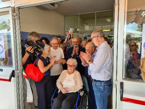 L'assessore regionale alla Disabilità e politiche sociali Riccardo Riccardi e l'assessore regionale al Patrimonio Sebastiano Callari all'inaugurazione del centro diurno dell'Associazione nazionale di famiglie e persone con disabilità intellettive e disturbi del neurosviluppo (Anffas) di Gorizia.