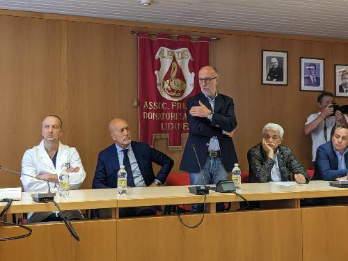 L'assessore regionale Riccardo Riccardi durante il suo intervento