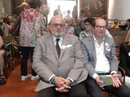Da destra il vicegovernatore Mario Anzil assieme al sindaco di Gorizia Rodolfo Ziberna