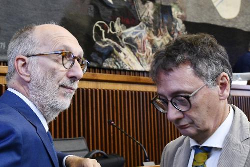 L'assessore Riccardo Riccardi e il consigliere Bolzonello 