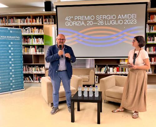 L'assesore regionale al Patrimonio Sebastiano Callari alla presentazione della quarantaduesima edizione del Premio Sergio Amidei.