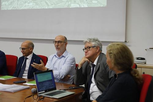 L'assessore regionale Riccardo Riccardi assieme, tra gli altri, al sindaco di Udine Alberto Felice De Toni