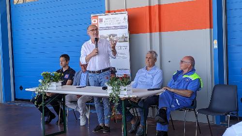 L'assessore regionale Riccardo Riccardi durante ul suo intervento