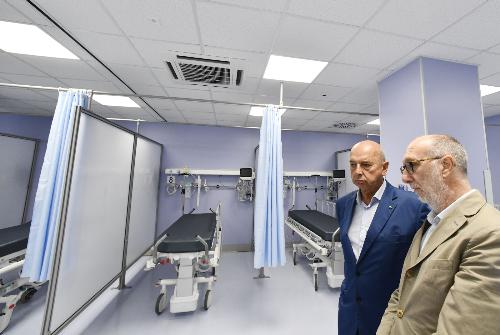 L'assessore Riccardo Riccardi all'Obi del Pronto soccorso di Cattinara con il sindaco di Trieste Roberto Dipiazza