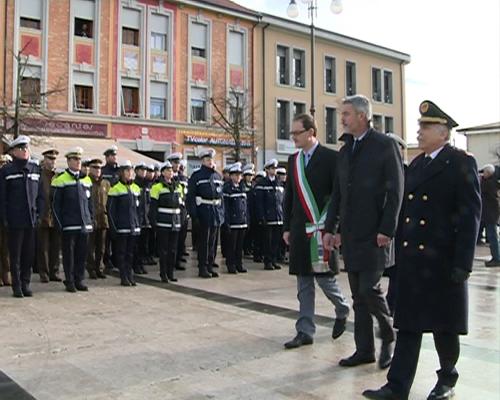 Paolo Panontin (Assessore regionale Funzione pubblica) alle celebrazioni per la V Giornata regionale della Polizia locale e del suo patrono San Sebastiano - Azzano X 20/01/2014