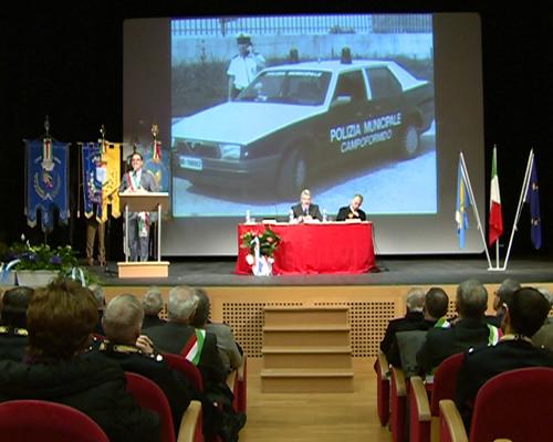 Paolo Panontin (Assessore regionale Funzione pubblica) alle celebrazioni per la V Giornata regionale della Polizia locale e del suo patrono San Sebastiano - Azzano X 20/01/2014