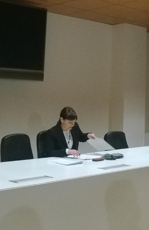 Debora Serracchiani (Presidente Friuli Venezia Giulia) alla riunione per la concertazione sulla situazione Electrolux – Udine 0302/2014
