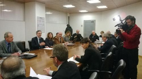 Debora Serracchiani (Presidente Friuli Venezia Giulia) alla riunione per la concertazione sulla situazione Electrolux – Udine 0302/2014