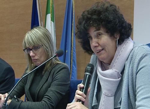 Loredana Panariti (Assessore regionale Lavoro, Formazione, Istruzione, Pari Opportunità, Politiche giovanili e Ricerca) alla presentazione di "Horizon 2020", Programma Quadro europeo per la Ricerca e l'Innovazione (2014-2020) - Udine 11/02/2014